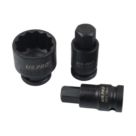 VAG IMPACT HUB NUT SOCKETS & BITS SET US PRO