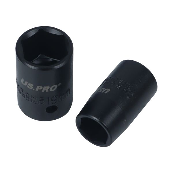 11PC 1/2" DR. 6PT SHALLOW IMPACT SOCKET METRIC US PRO