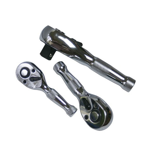3PC STUBBY RATCHET HANDLE SET - US PRO