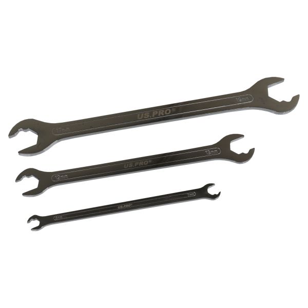 7PCS ULTRA THIN RATCHETING ACTION O/END SPANNER SET 6-19MM US PRO