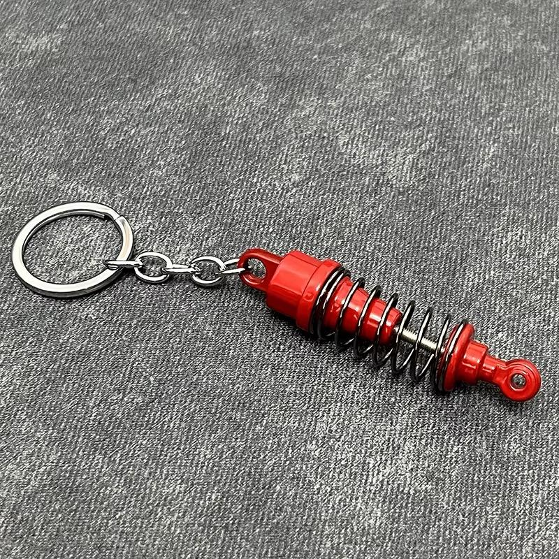 Shock Absorber Luxury Metal Keyring Holder Car Key Chain Gift For Men