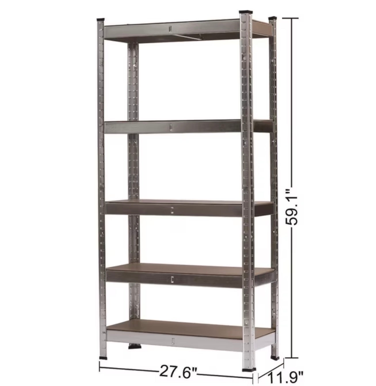 5 Tier Metal Shelving Unit, Racking Shelving for Warehouse Workshop Office