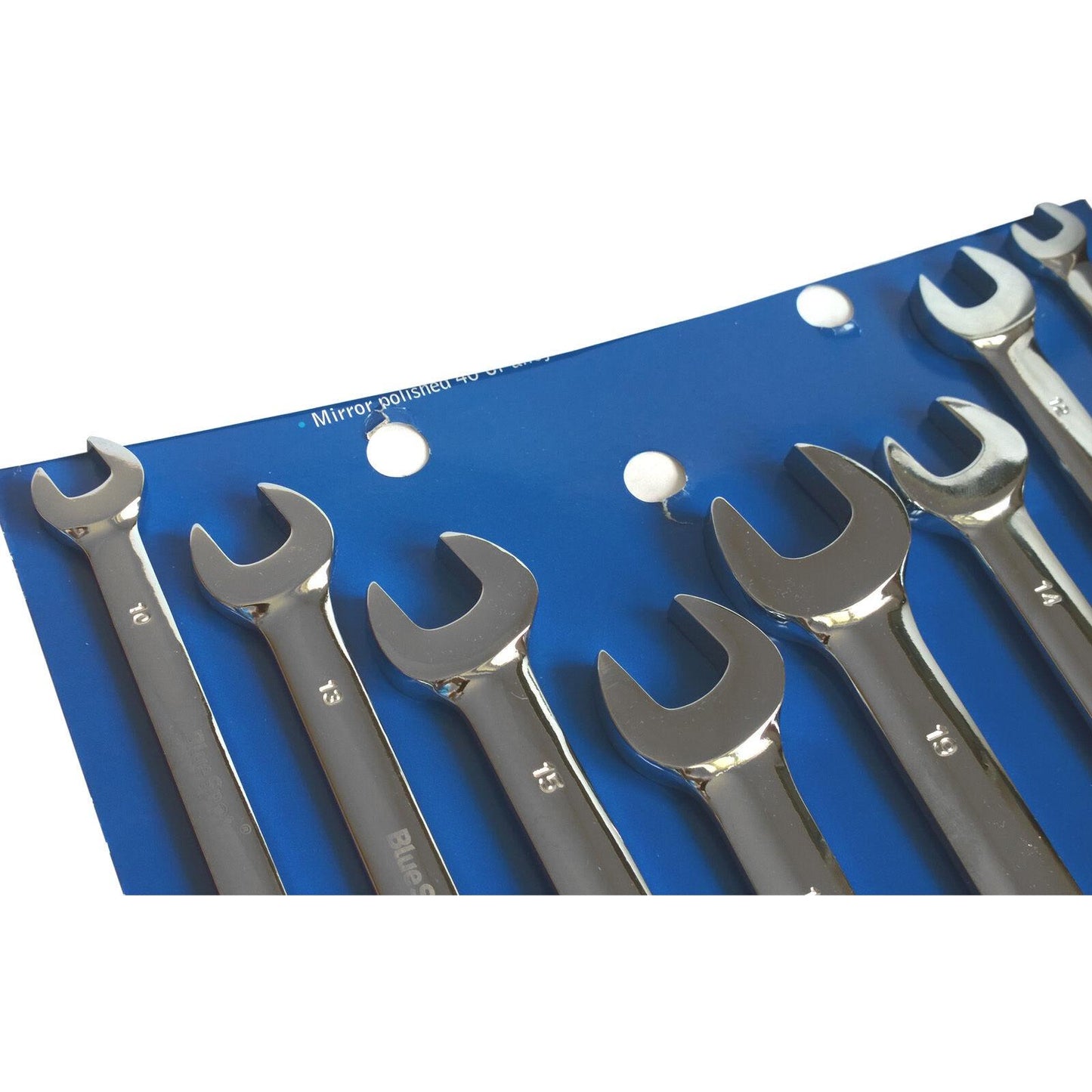 Blue Spot Ratchet Spanner Wrench Set 8 Metric Combination Ratcheting Spanners 8-19mm LIFETIME GUARANTEE