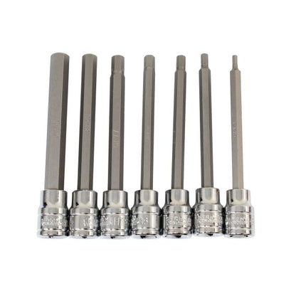 7PCS 3/8” DR. 110MM(L) HEX BIT SOCKETS US PRO