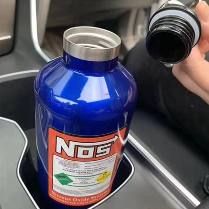 Blue NOS Nitrogen Cylinder Vacuum Stainless Steel Kettle 500ml High-capacity Travel Sports Bottle Water Container