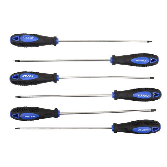 6PC EXTRA LONG TORX SCREWDRIVERS US PRO