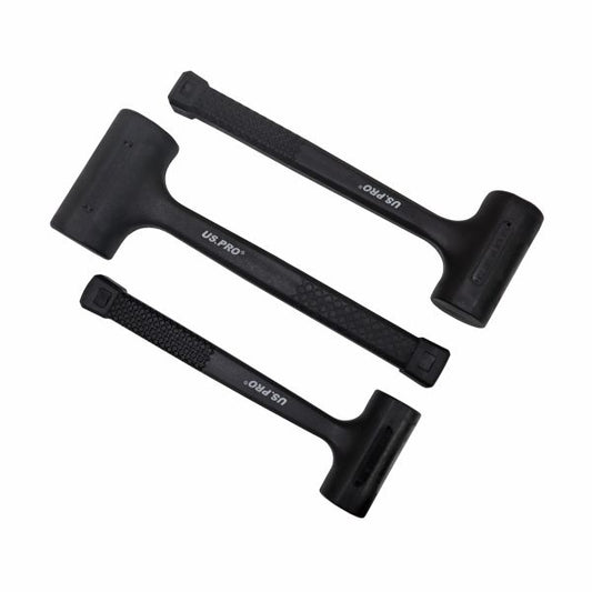 3PC DEAD BLOW RUBBER HAMMER SET US PRO