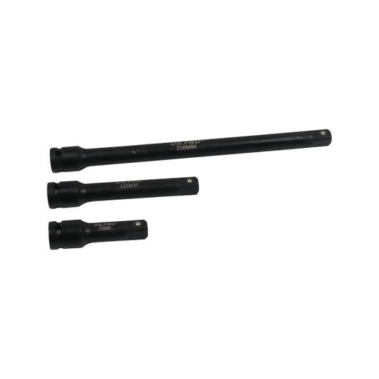 3PC 1/2" DR IMPACT EXTENSION BAR SET US PRO