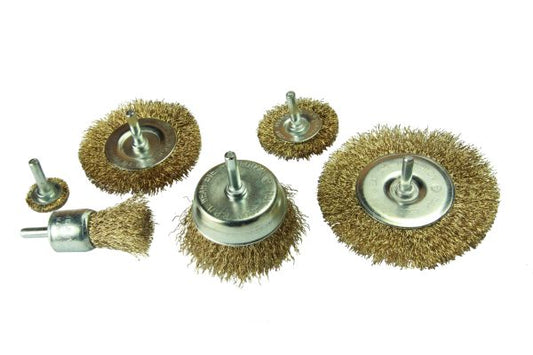6PC ROTARY WIRE BRUSH SET VEWERK