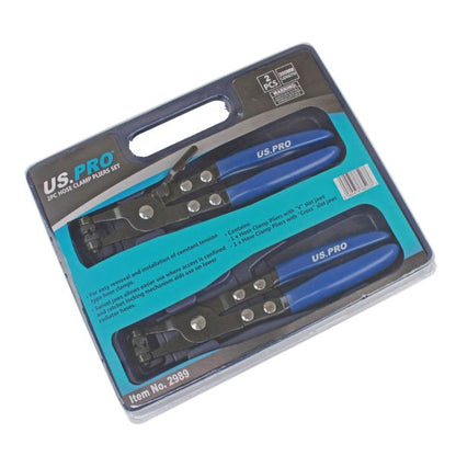 2PC HOSE CLAMP PLIERS SET US PRO
