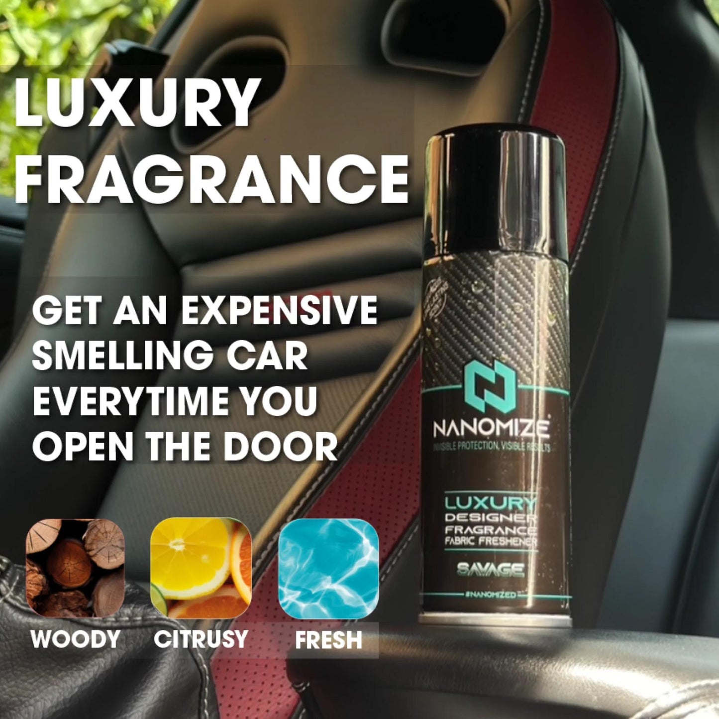 Nanomize Savage Fragrance Fabric Freshener 200ml