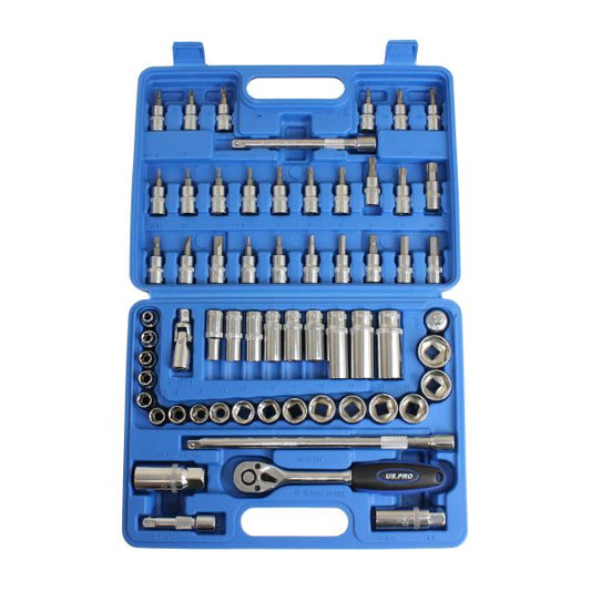 61PC 3/8" DR METRIC SOCKET SET US PRO