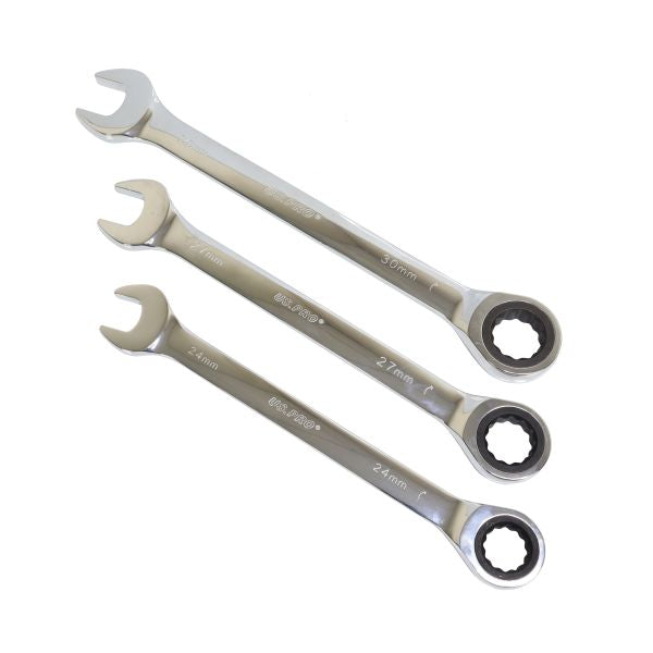 20 PC METRIC GEAR RATCHET SPANNER COMBINATION WRENCH SET US PRO