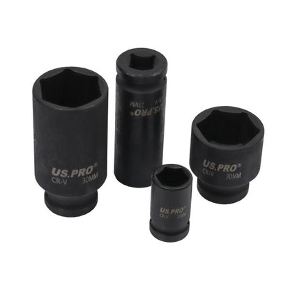 35PC 1/2" DR 6PT IMPACT SOCKET SET US PRO