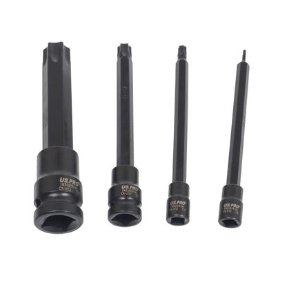 15PC EXTRA LONG IMPACT STAR TORX BIT SOCKET SET