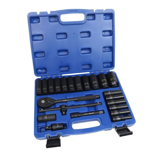22PC 1/2" DR DEEP IMPACT SOCKET SET US PRO