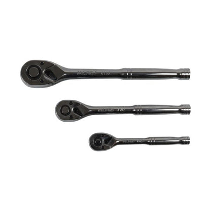3PC HAND RATCHET SET 1/4" - 3/8" - 1/2" US PRO