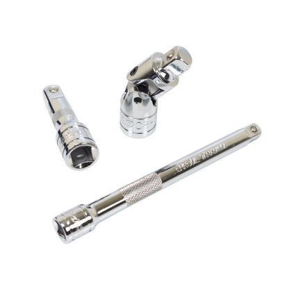 20PC EXTENSION BAR & ADAPTER SET - 1/4" 3/8" 1/2" DRIVES US PRO