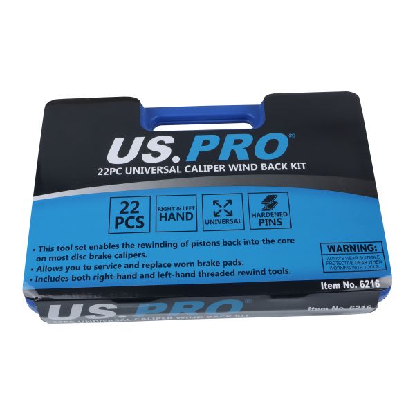 22PC UNIVERSAL CALIPER WIND BACK KIT US PRO