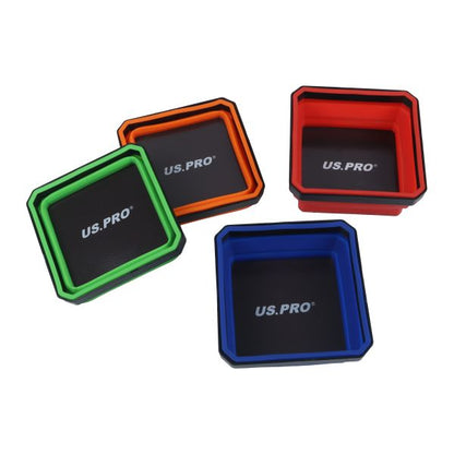 COLLAPSIBLE MAGNETIC PARTS TRAY - SET OF 4 US PRO