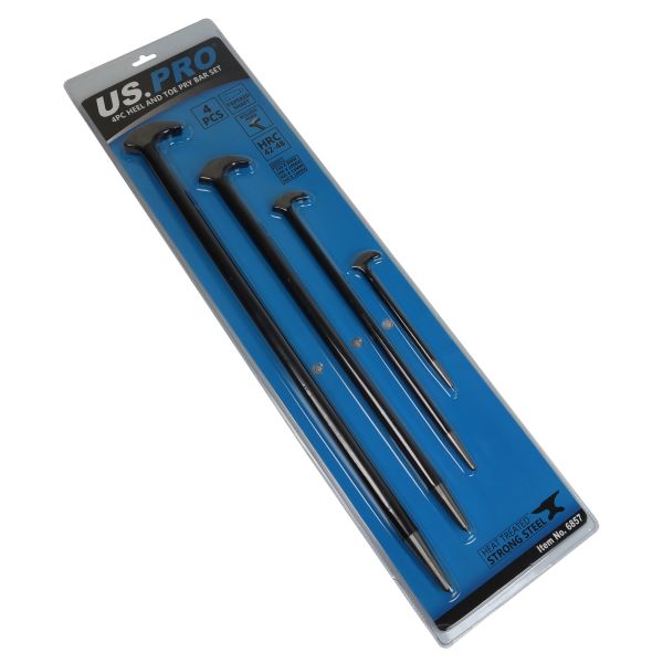 4PC HEEL AND TOE PRY BAR SET US PRO