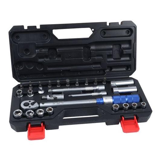 27PC 3/8" DR TORQUE WRENCH 5-50NM & SOCKET SET US PRO