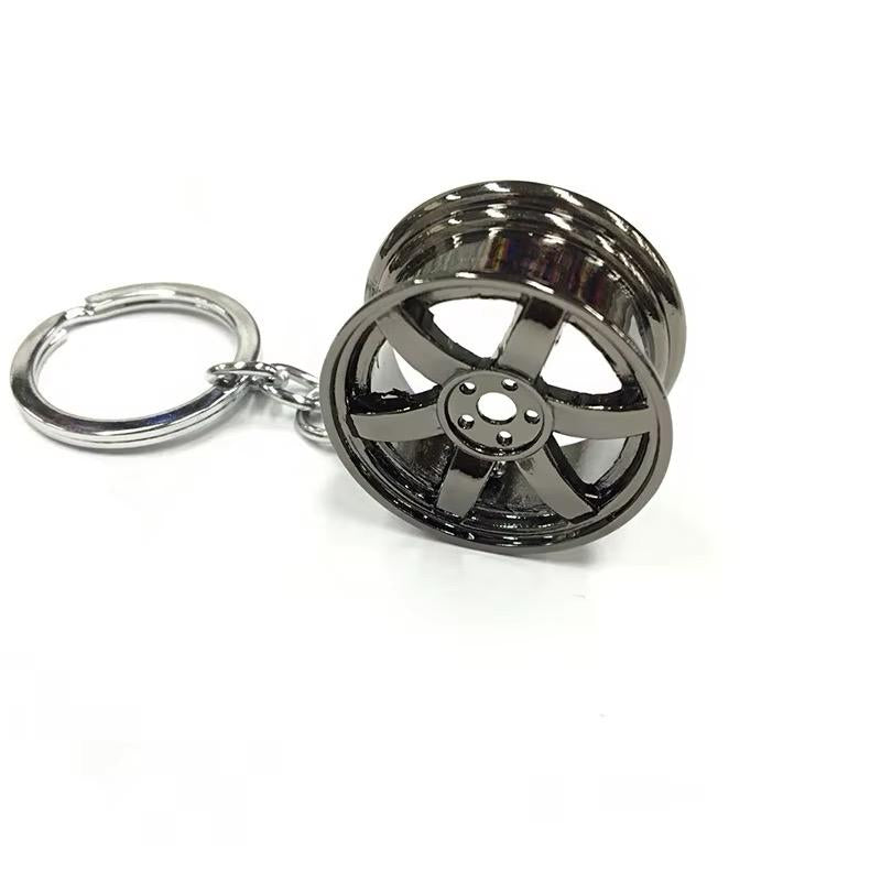 Alloy Wheel Keychain - Alloy Wheel Design with Keyring Feature