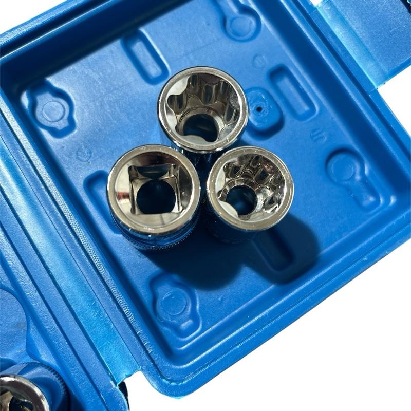 14pcs E Type Socket Set E Torx 1/4 1/2 and 3/8 in plastic case