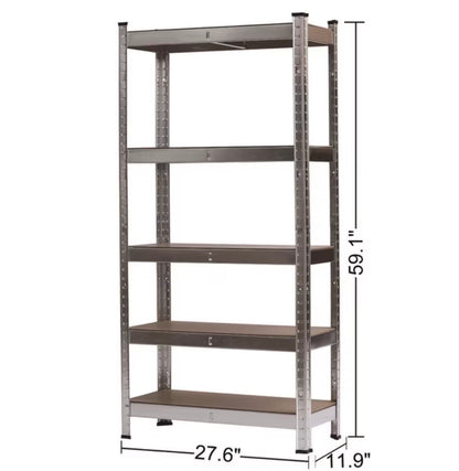 5 Tier Metal Shelving Unit, Racking Shelving for Warehouse Workshop Office