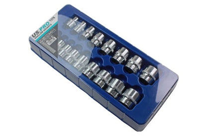 17PC 3/8" DR SHALLOW SOCKETS 8-24MM US PRO