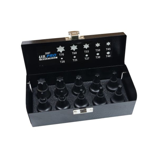10PC 1/2" DR IMPACT TORX BIT SOCKETS US PRO