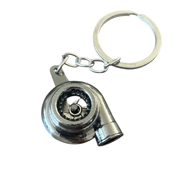 Turbo Keyring Keychain Gift for Dad - Unique Design Turbocharger Shape Keychain for Dad's Collection