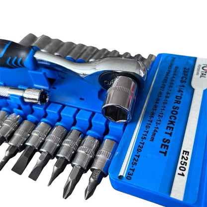 28PCS 1/4"DR SOCKET SET