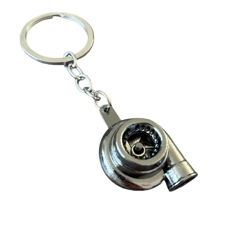 Turbo Keyring Keychain Gift for Dad - Unique Design Turbocharger Shape Keychain for Dad's Collection