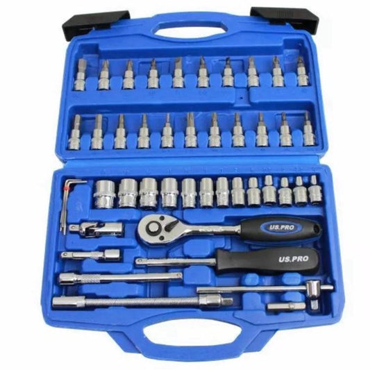 46PC 1/4" DR METRIC SOCKET SET US PRO