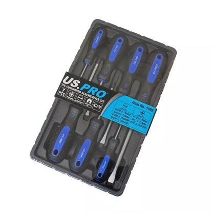 US Pro Magnetic Screwdriver Set Slotted Flat Philips PH0 PH1 PH2 SL